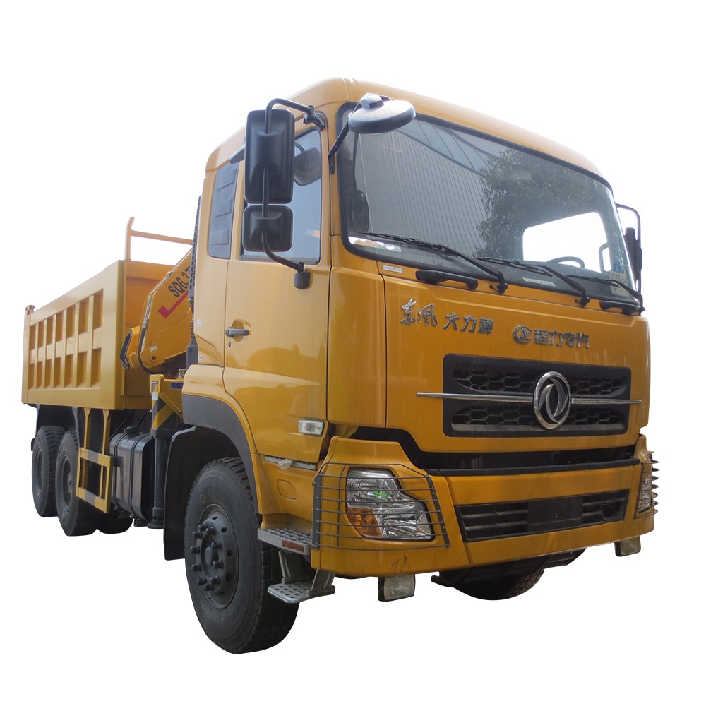 Camion à benne basculante Dongfeng 30 tonnes avec grue